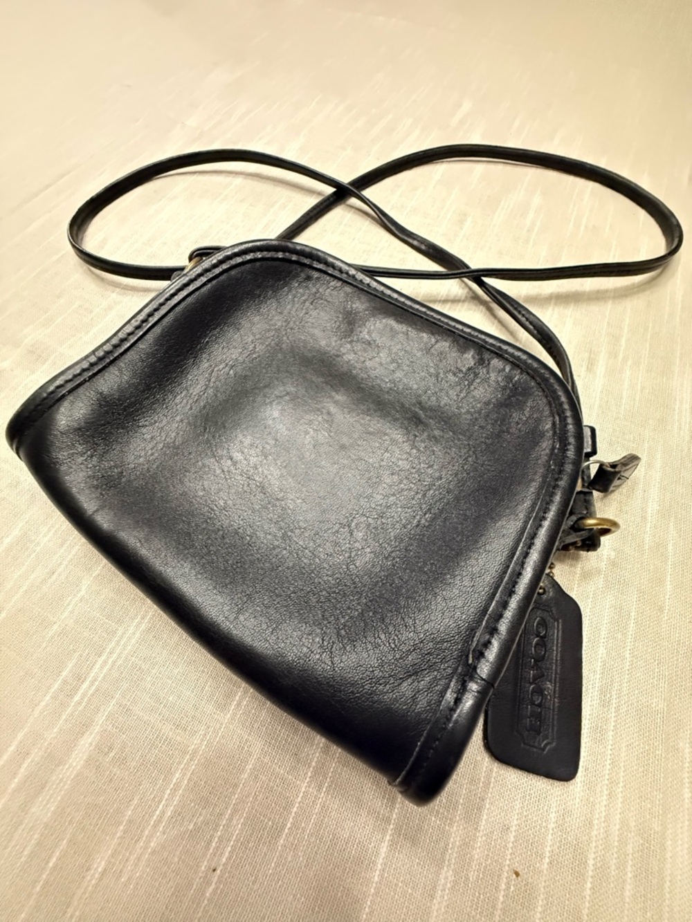 Coach Black Leather Small Crossbody with Front Slip Pocket - Picture 5 of 7